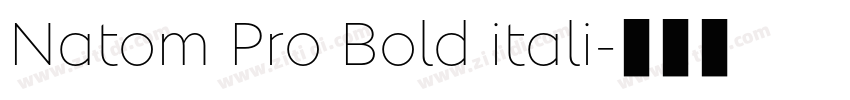 Natom Pro Bold itali字体转换 Natom Pro Bold itali字体转换